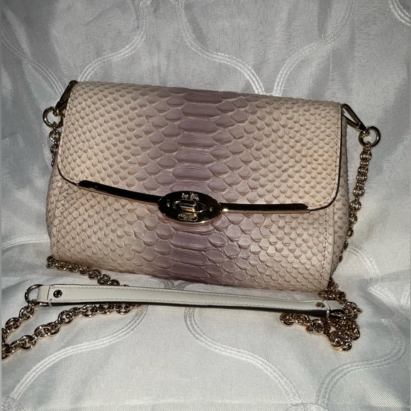 Coach Madison Limited Edition Python Embossed Shoulder Bag. - Picture 2 of 16